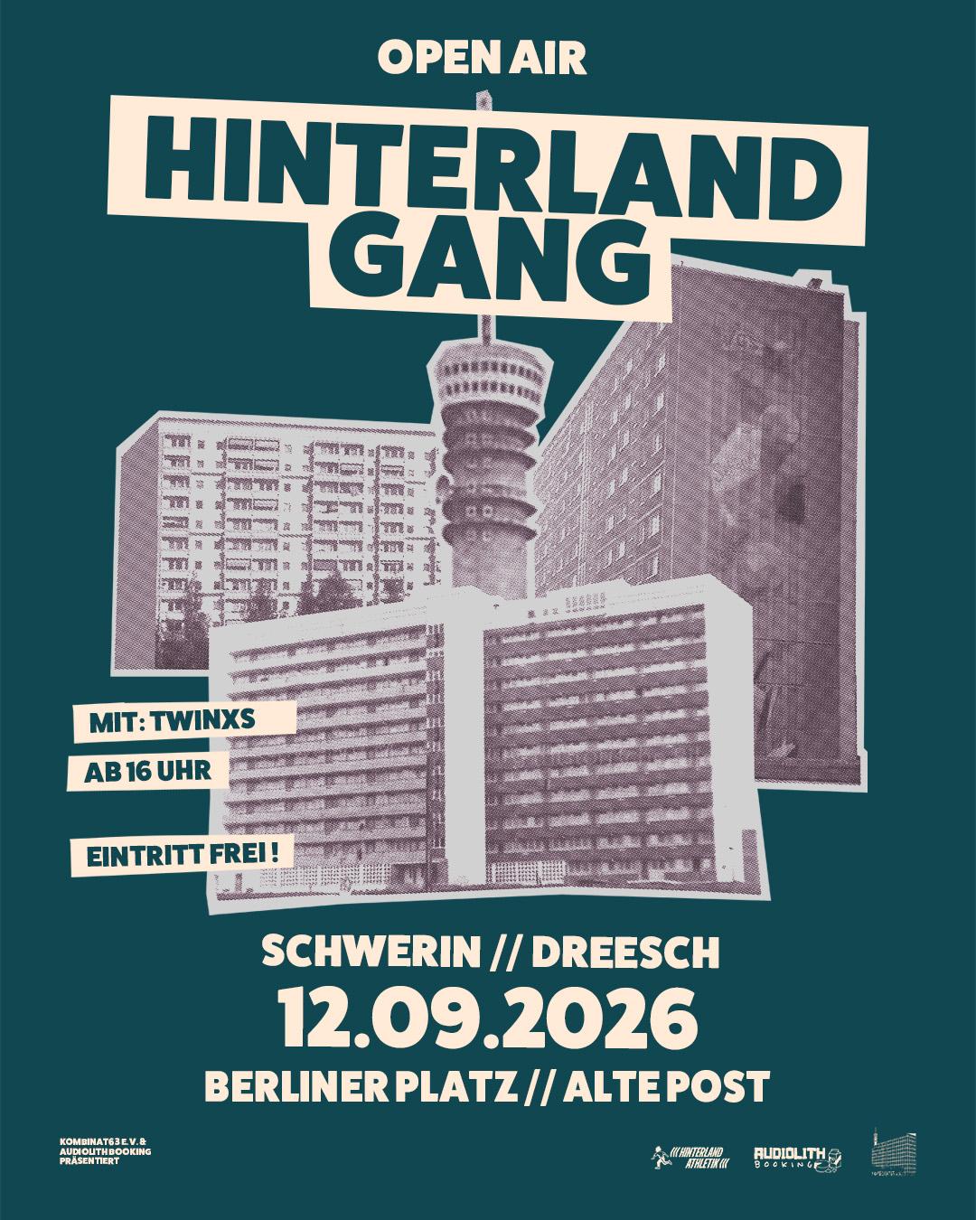Plakat: Konzert – Hinterland Gang